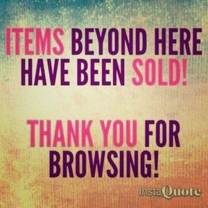 Sold beyond this point!